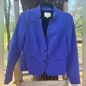 LOFT Blue Blazer Tailored Professional Jacket